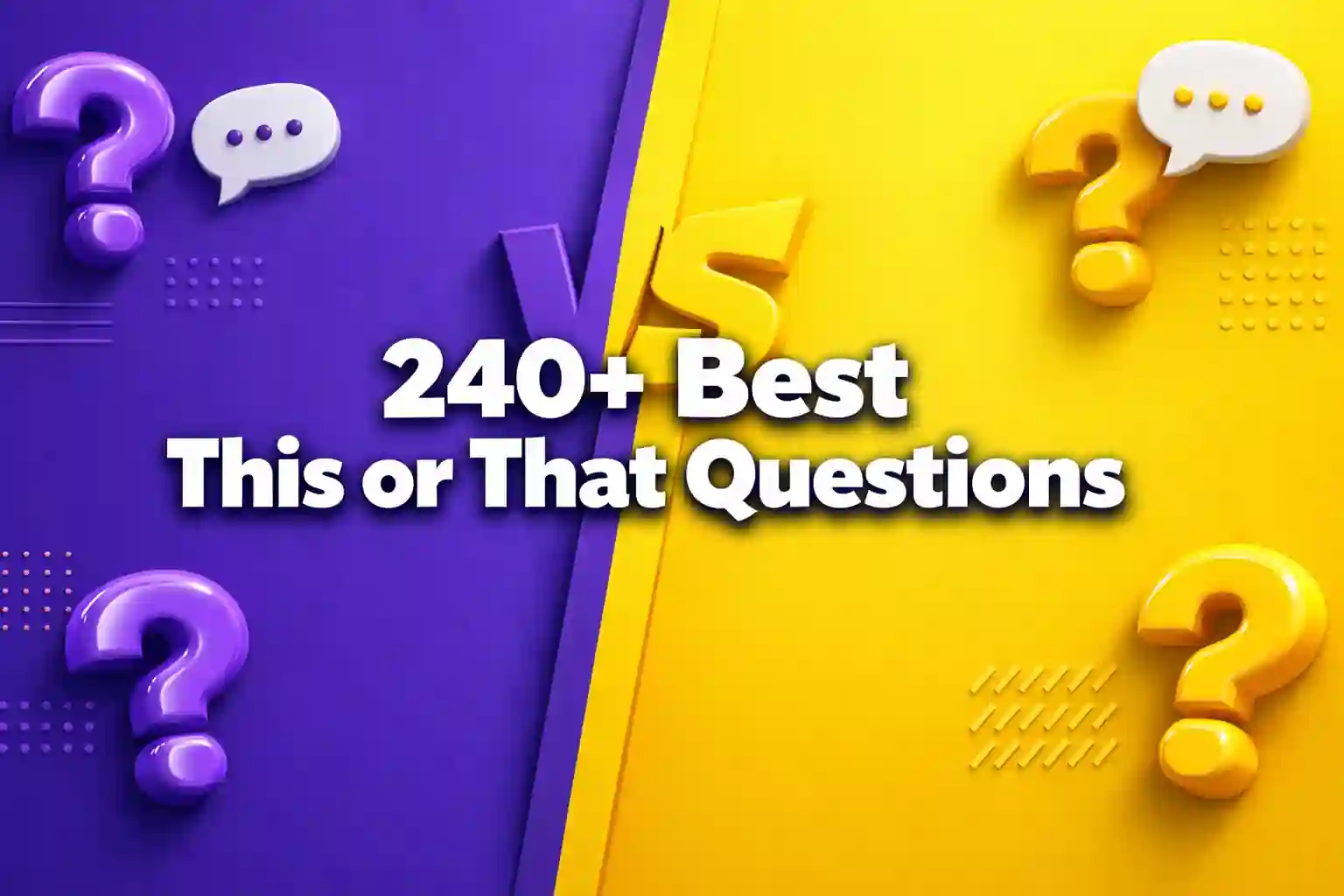 240+ Best This or That Questions