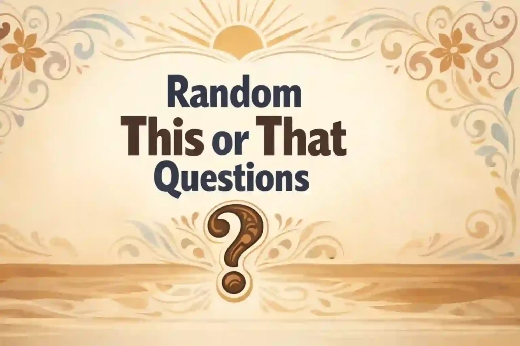 Random This or That Questions